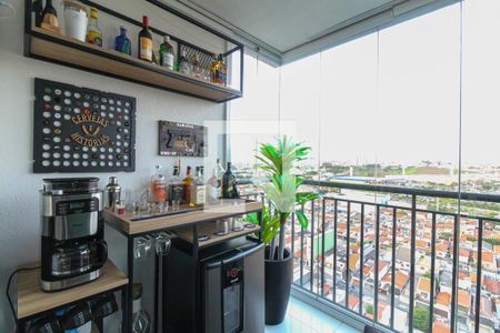 Varanda da Sala de apartamento à venda com 2 quartos, 49m² em Vila Antonieta, São Paulo