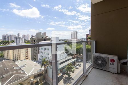 Varanda de apartamento para alugar com 1 quarto, 39m² em Cambuí, Campinas