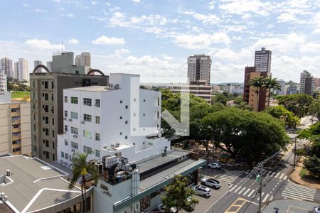 Varanda vista de apartamento para alugar com 1 quarto, 39m² em Cambuí, Campinas