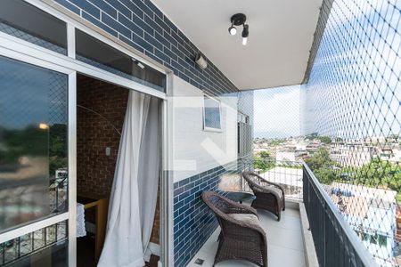 Varanda da Sala de apartamento para alugar com 3 quartos, 88m² em Brás de Pina, Rio de Janeiro