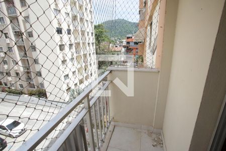 Varanda da Sala de apartamento à venda com 3 quartos, 75m² em Taquara, Rio de Janeiro