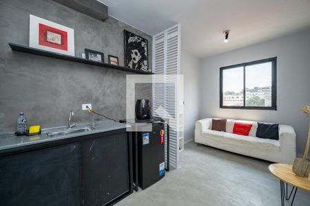 Sala/Cozinha de kitnet/studio para alugar com 1 quarto, 26m² em Vila Guarani (zona Sul), São Paulo