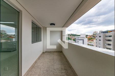 Varanda da Sala de apartamento à venda com 3 quartos, 103m² em Buritis, Belo Horizonte