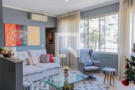 Sala de apartamento para alugar com 2 quartos, 90m² em Humaitá, Rio de Janeiro