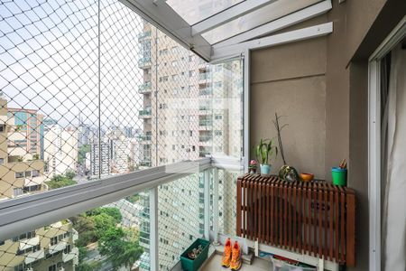 Varanda de apartamento à venda com 2 quartos, 80m² em Paraíso, São Paulo