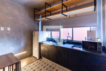 Cozinha de kitnet/studio para alugar com 1 quarto, 29m² em Vila Buarque, São Paulo