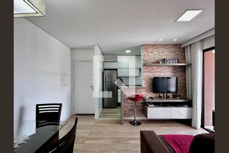 Sala de apartamento à venda com 1 quarto, 40m² em Chácara Santo Antônio (zona Sul), São Paulo