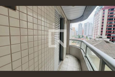 Varanda de apartamento para alugar com 3 quartos, 125m² em Canto do Forte, Praia Grande