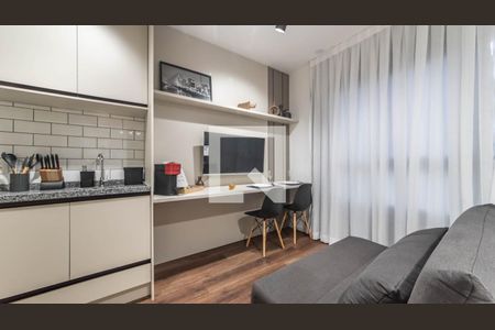 Studio - Sala de kitnet/studio à venda com 1 quarto, 30m² em Vila Anglo Brasileira, São Paulo