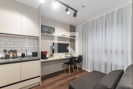 Studio - Sala de kitnet/studio à venda com 1 quarto, 30m² em Vila Anglo Brasileira, São Paulo