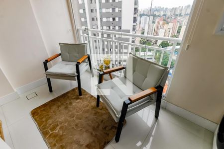 Varanda da Sala de apartamento para alugar com 2 quartos, 50m² em Jardim Umarizal, São Paulo