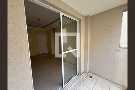 Varanda da Sala de apartamento para alugar com 2 quartos, 56m² em Conjunto Residencial Nova Paisagem , Suzano