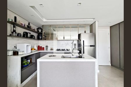 Sala e Cozinha integrada de apartamento à venda com 2 quartos, 58m² em Vila Rosalia, Guarulhos