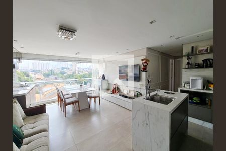 Sala e Cozinha integrada de apartamento à venda com 2 quartos, 58m² em Vila Rosalia, Guarulhos