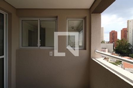 Varanda da Sala de apartamento à venda com 2 quartos, 57m² em Jardim Bela Vista, Santo André