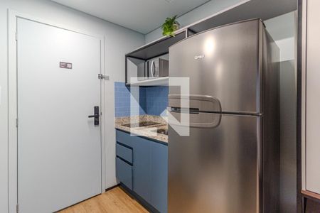 Cozinha de kitnet/studio para alugar com 1 quarto, 30m² em Campos Elíseos, São Paulo