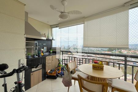 Varanda gourmet de apartamento à venda com 3 quartos, 122m² em Tamboré, Santana de Parnaíba