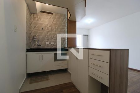 Cozinha de kitnet/studio para alugar com 1 quarto, 29m² em Moema, São Paulo