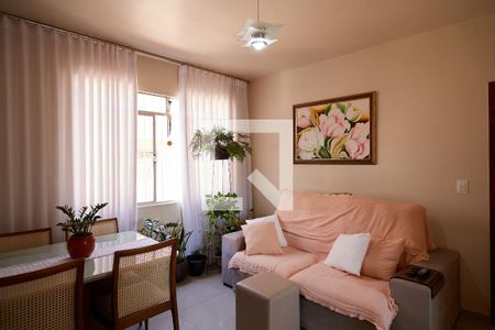 Sala de apartamento à venda com 3 quartos, 73m² em Sagrada Família, Belo Horizonte