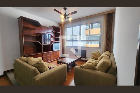 Sala de apartamento para alugar com 3 quartos, 111m² em Marapé, Santos