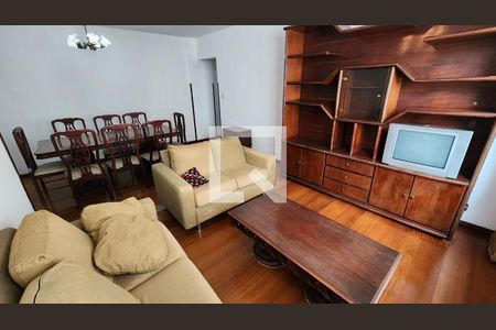 Sala de apartamento para alugar com 3 quartos, 111m² em Marapé, Santos