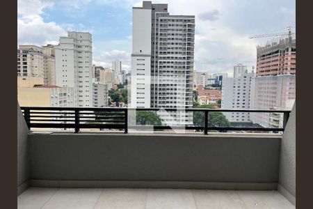 Varanda de kitnet/studio para alugar com 1 quarto, 34m² em Pompeia, São Paulo