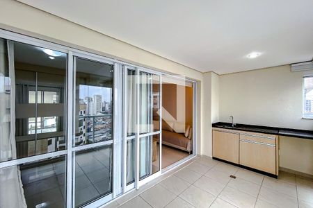 Varanda da Sala de apartamento para alugar com 1 quarto, 53m² em Vila Regente Feijó, São Paulo