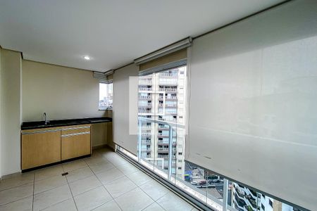 Varanda da Sala de apartamento para alugar com 1 quarto, 53m² em Vila Regente Feijó, São Paulo