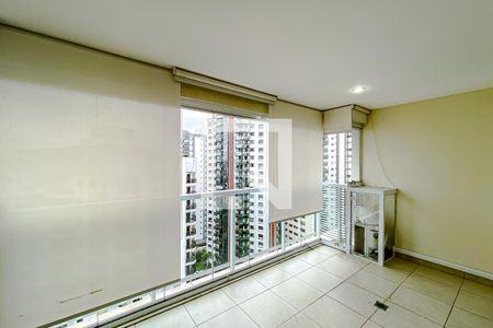 Varanda da Sala de apartamento para alugar com 1 quarto, 53m² em Vila Regente Feijó, São Paulo