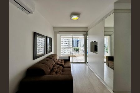 Sala de apartamento para alugar com 1 quarto, 49m² em Cidade Monções, São Paulo