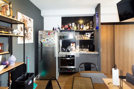 Sala/Cozinha de apartamento para alugar com 1 quarto, 30m² em Indianópolis, São Paulo