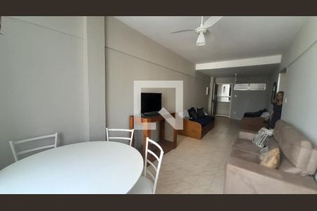 Sala de apartamento para alugar com 1 quarto, 55m² em Boqueirão, Praia Grande