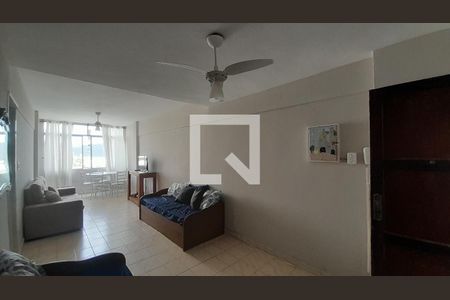 Sala de apartamento para alugar com 1 quarto, 55m² em Boqueirão, Praia Grande