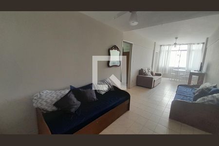 Sala de apartamento para alugar com 1 quarto, 55m² em Boqueirão, Praia Grande