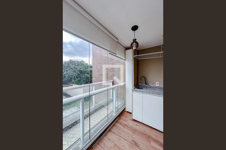 Varanda da Sala de apartamento à venda com 1 quarto, 35m² em Ipiranga, São Paulo