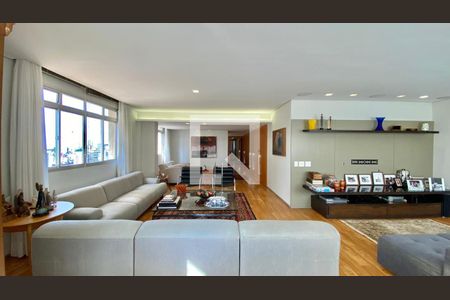 sala de apartamento à venda com 4 quartos, 240m² em Sion, Belo Horizonte