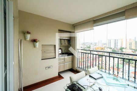 Varanda Gourmet de apartamento à venda com 3 quartos, 102m² em Santa Paula, São Caetano do Sul