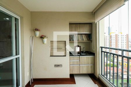 Varanda Gourmet de apartamento à venda com 3 quartos, 102m² em Santa Paula, São Caetano do Sul