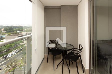 Varanda de apartamento para alugar com 1 quarto, 45m² em Indianópolis, São Paulo