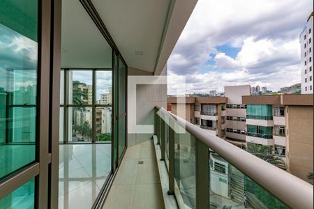 Varanda da Sala de apartamento para alugar com 3 quartos, 106m² em Buritis, Belo Horizonte