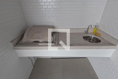 Varanda Gourmet  de apartamento para alugar com 1 quarto, 54m² em Boqueirão, Santos