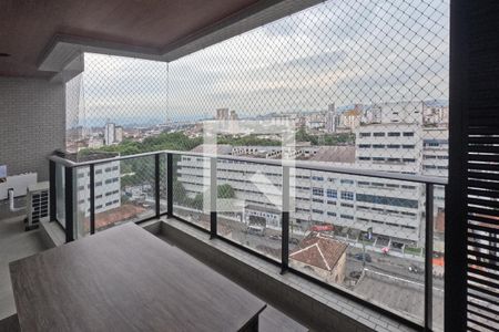 Varanda Gourmet  de apartamento para alugar com 1 quarto, 54m² em Boqueirão, Santos