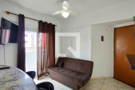 Sala de apartamento para alugar com 1 quarto, 47m² em Boqueirão, Praia Grande