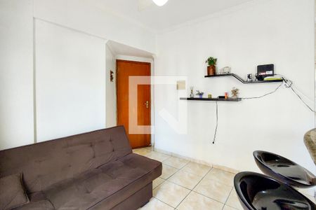 Sala de apartamento para alugar com 1 quarto, 47m² em Boqueirão, Praia Grande