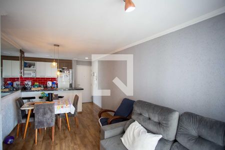 Sala de apartamento à venda com 3 quartos, 68m² em Jardim Melo, Diadema