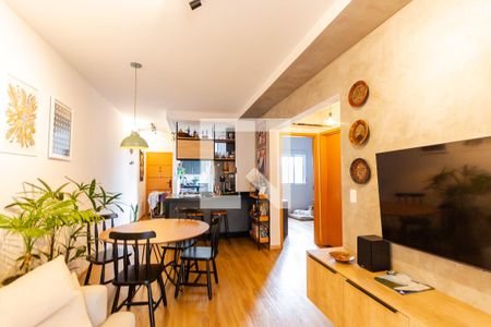 Sala de apartamento para alugar com 2 quartos, 67m² em Campestre, Santo André