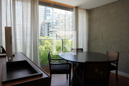 Sala de apartamento para alugar com 1 quarto, 91m² em Jardins, São Paulo