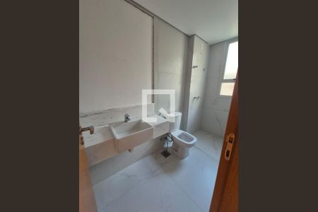 Banheiro da Suíte 1 de apartamento à venda com 4 quartos, 136m² em Anchieta, Belo Horizonte