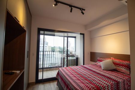 Sala/Quarto - Studio de kitnet/studio para alugar com 1 quarto, 24m² em Santo Amaro, São Paulo