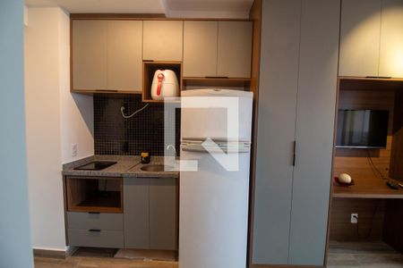 Cozinha de kitnet/studio para alugar com 1 quarto, 24m² em Santo Amaro, São Paulo